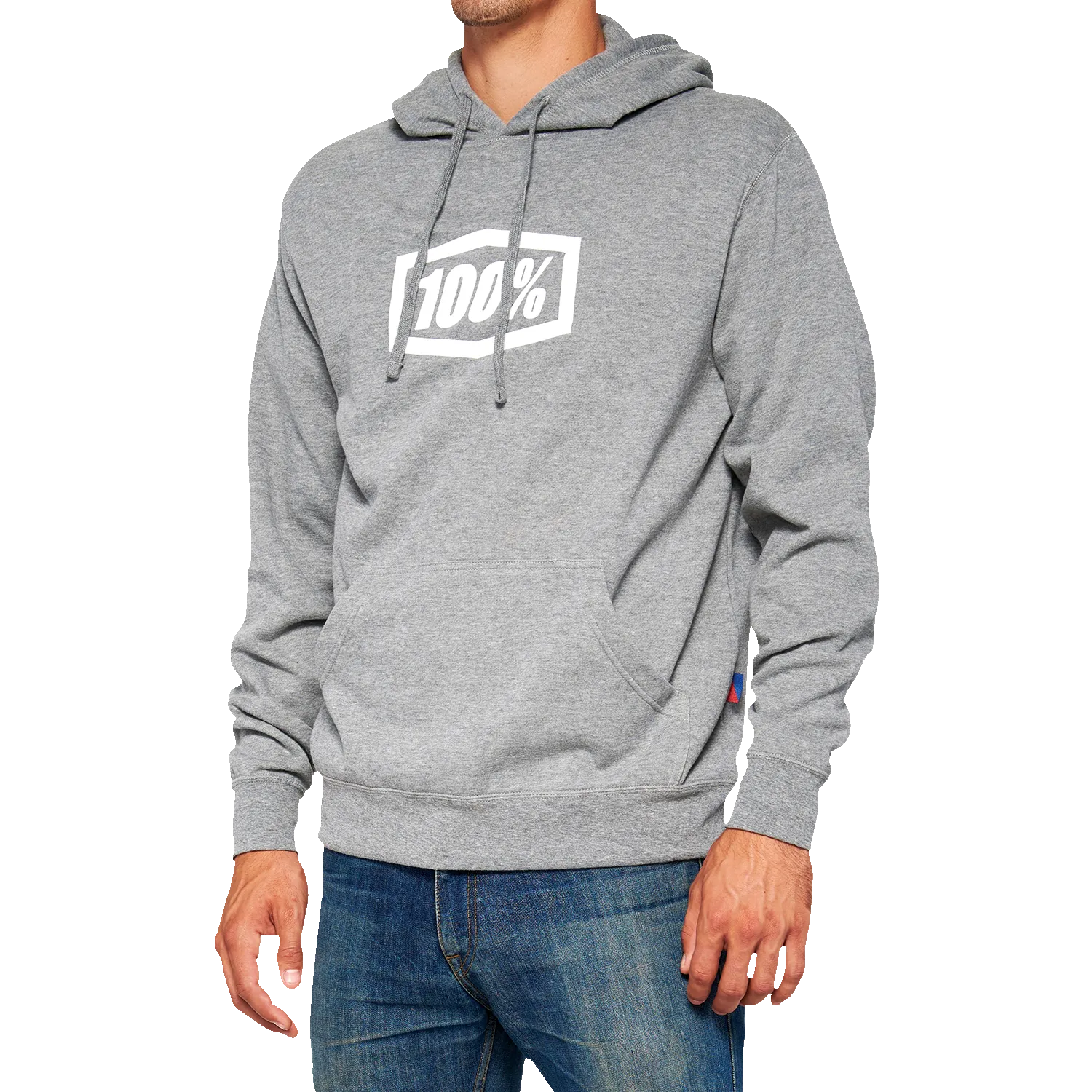 100% Icon Pullover Hoodie - Gray - Small 20029-00015