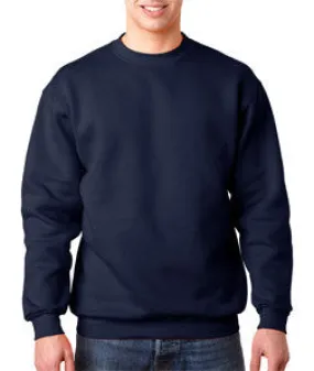 1102 Bayside Adult Blended Crew Neck Fleece Navy