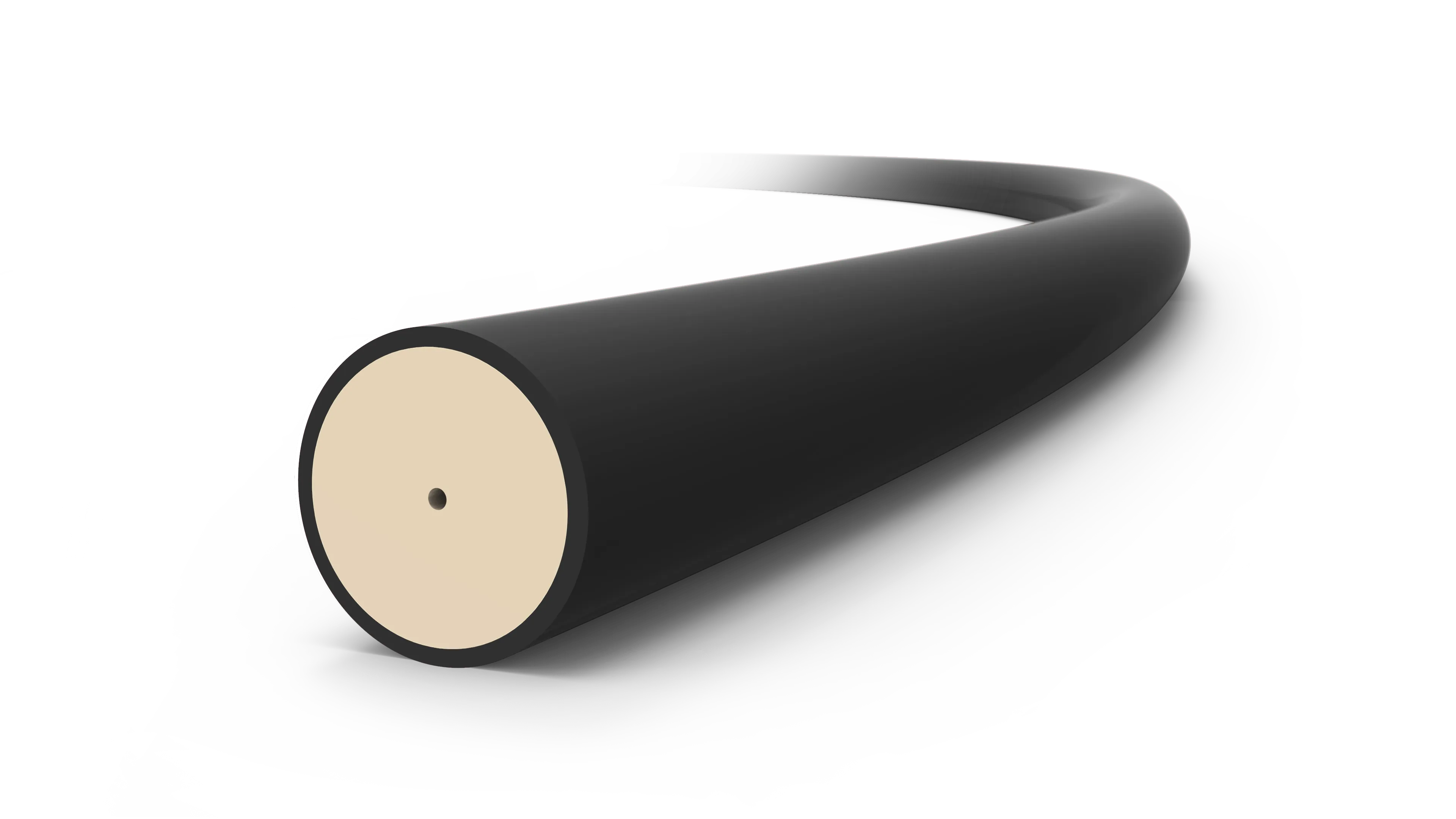 1/16" Black Dual-Layer Color-Coded PEEK Tubing (0.10 mm ID)