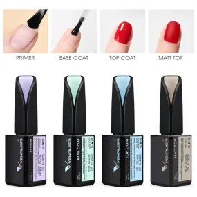15ml Top & Base Coat Set- 4 pcs