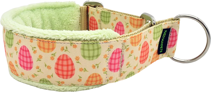 1.5" Gingham Eggs Everyday Limited Slip Collar
