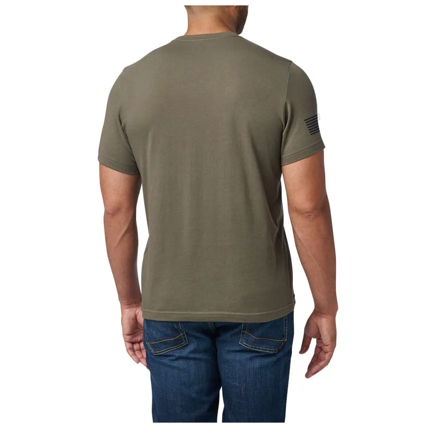 5.11 USA Flag Tonal Logo Tee