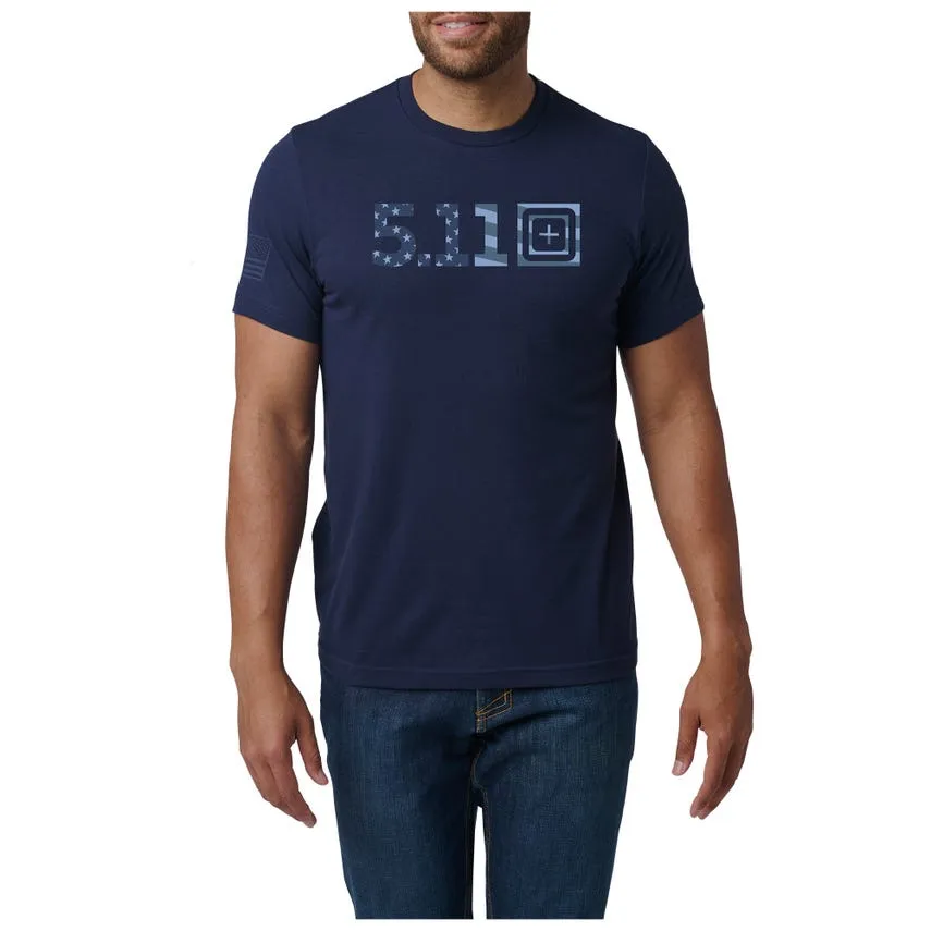 5.11 USA Flag Tonal Logo Tee