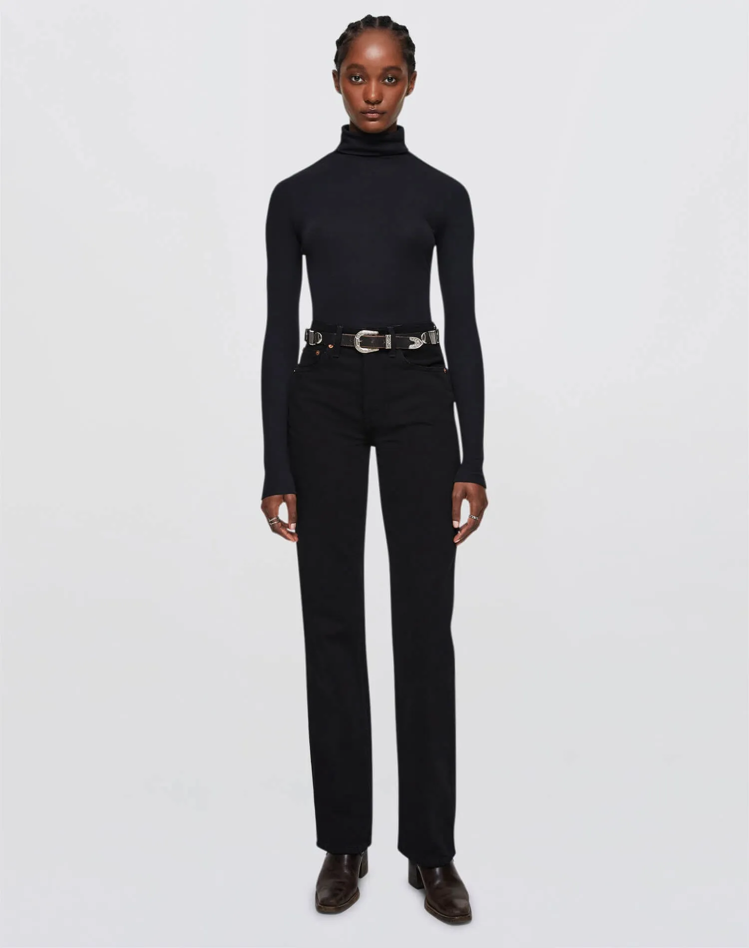 90s High Rise Loose - Black