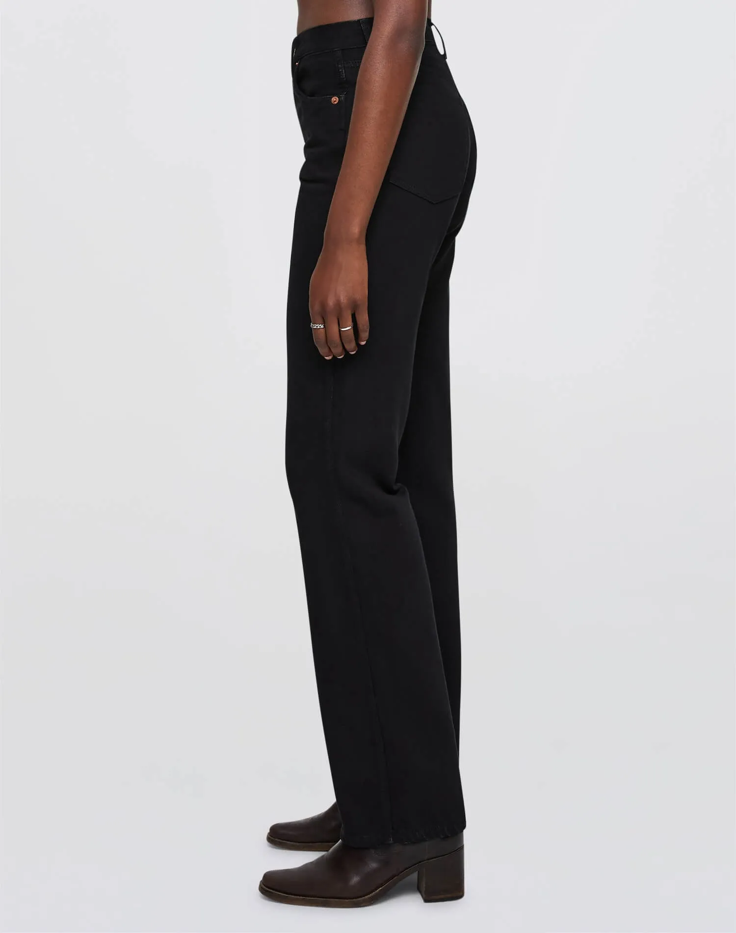 90s High Rise Loose - Black