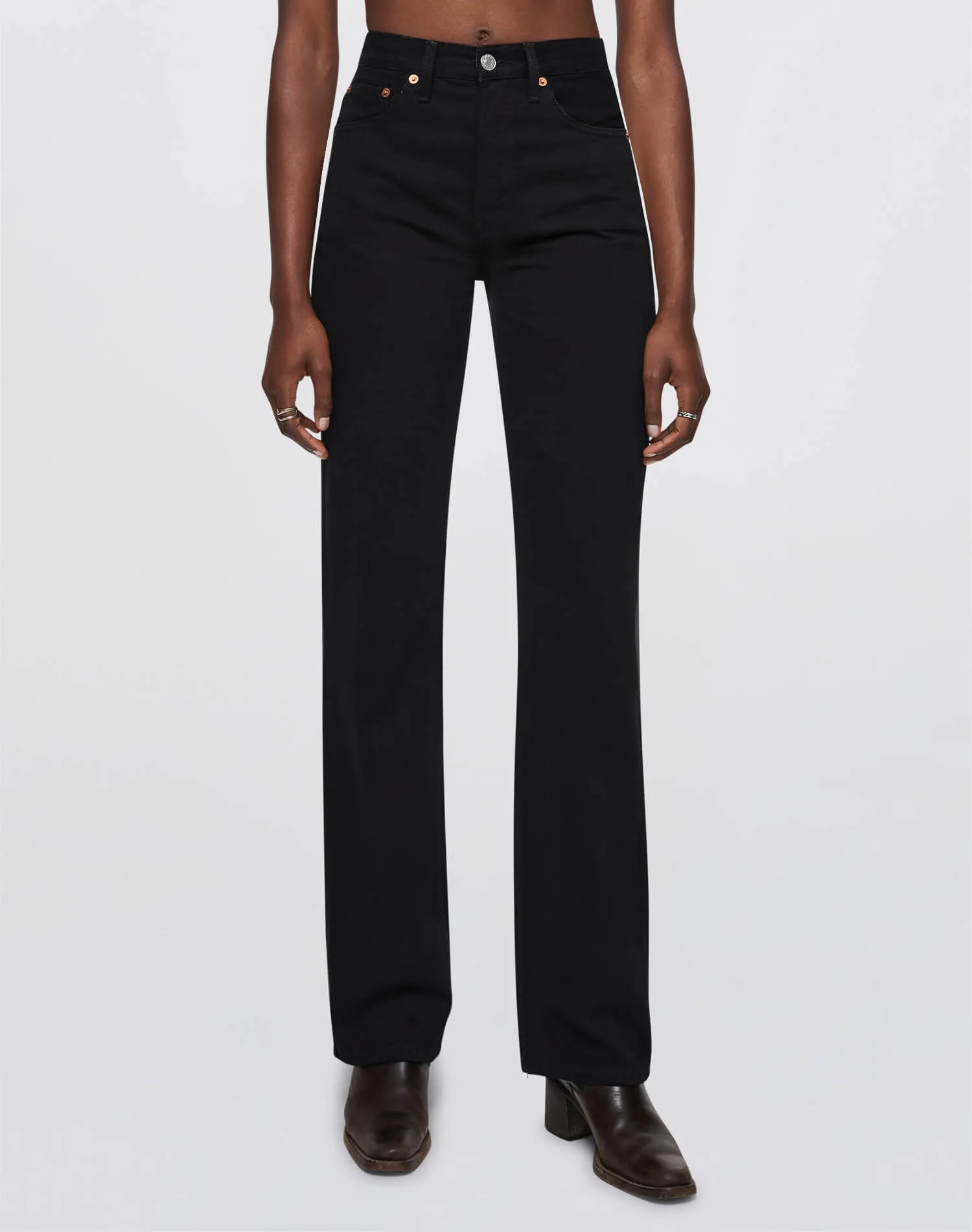 90s High Rise Loose - Black