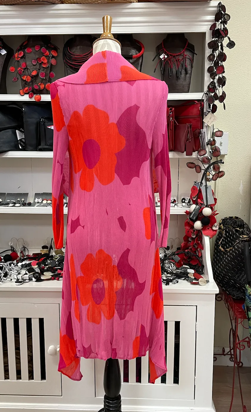 Alquema Long Collare Coat - PINK WAY