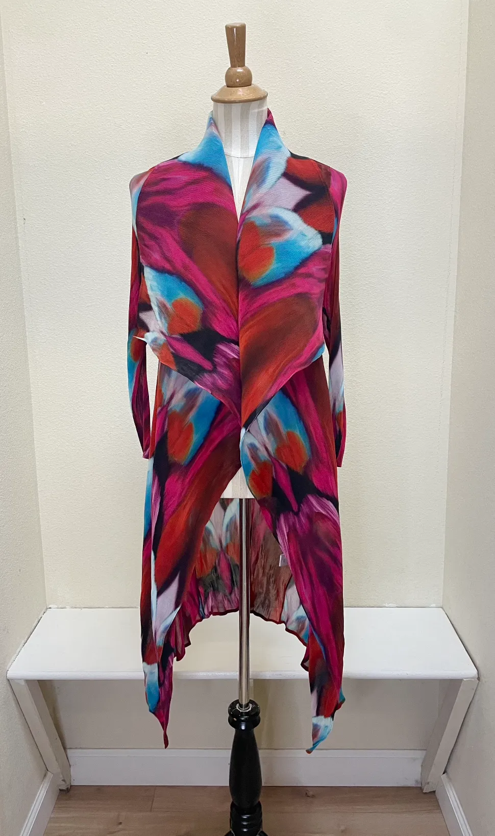 Alquema Long Collare Coat - RED BOWS