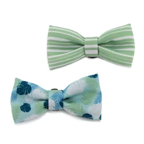 Ancol Soho Pet Bow Tie Stripe/Leaf fits all Ancol Dog Collar