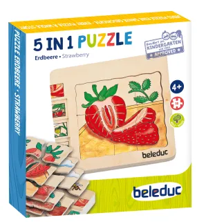 Beleduc Layer-Puzzle Strawberry Growing 草莓生長多層情景找找看拼圖