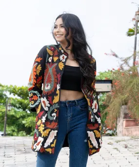 Black Long Coat, Full Sleeves Jackets for Women