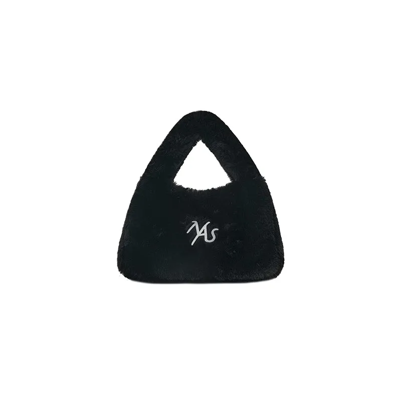 Black Snow Black-night  Furry Tote