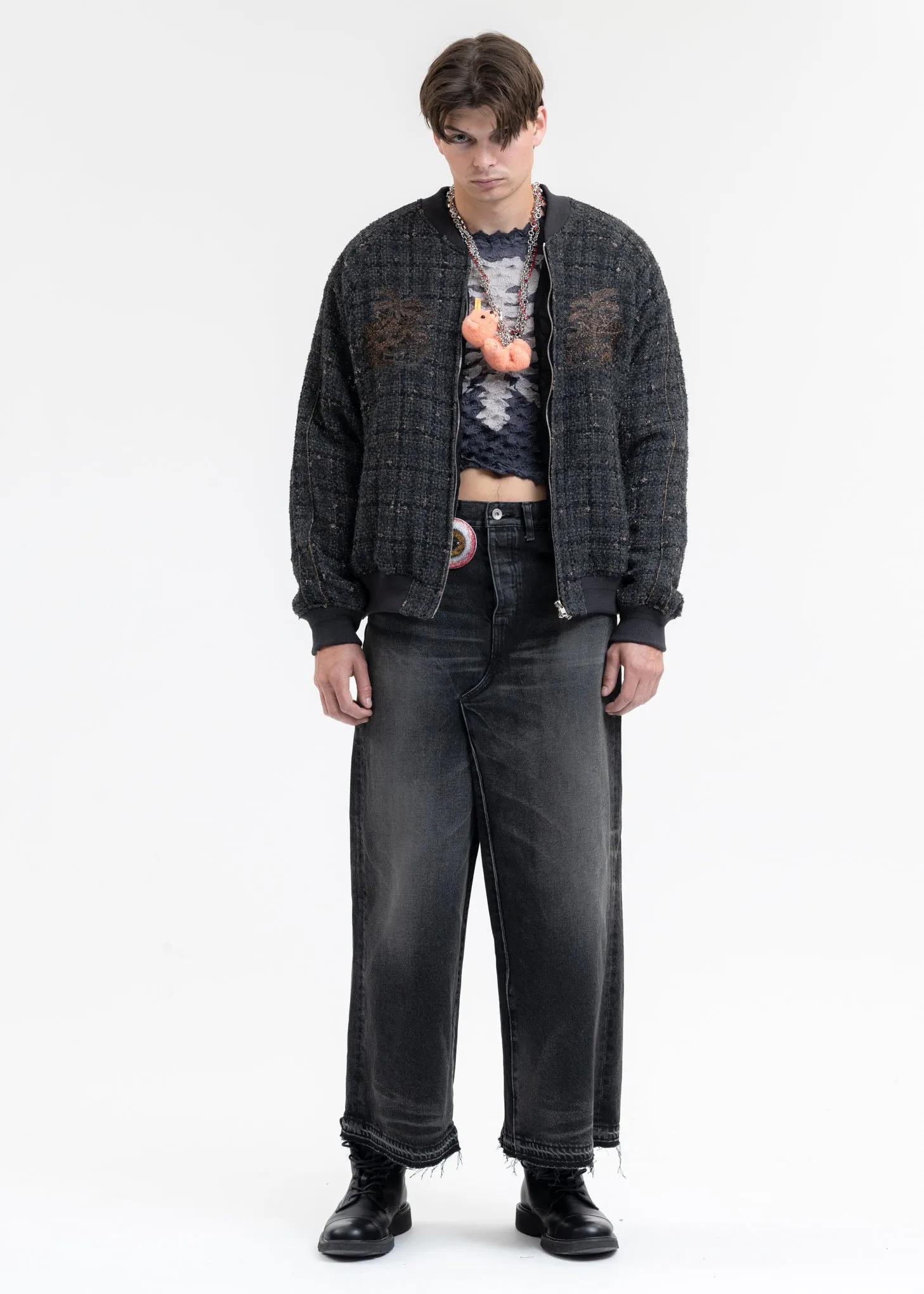 BLACK TWEED SOUVENIOR JACKET