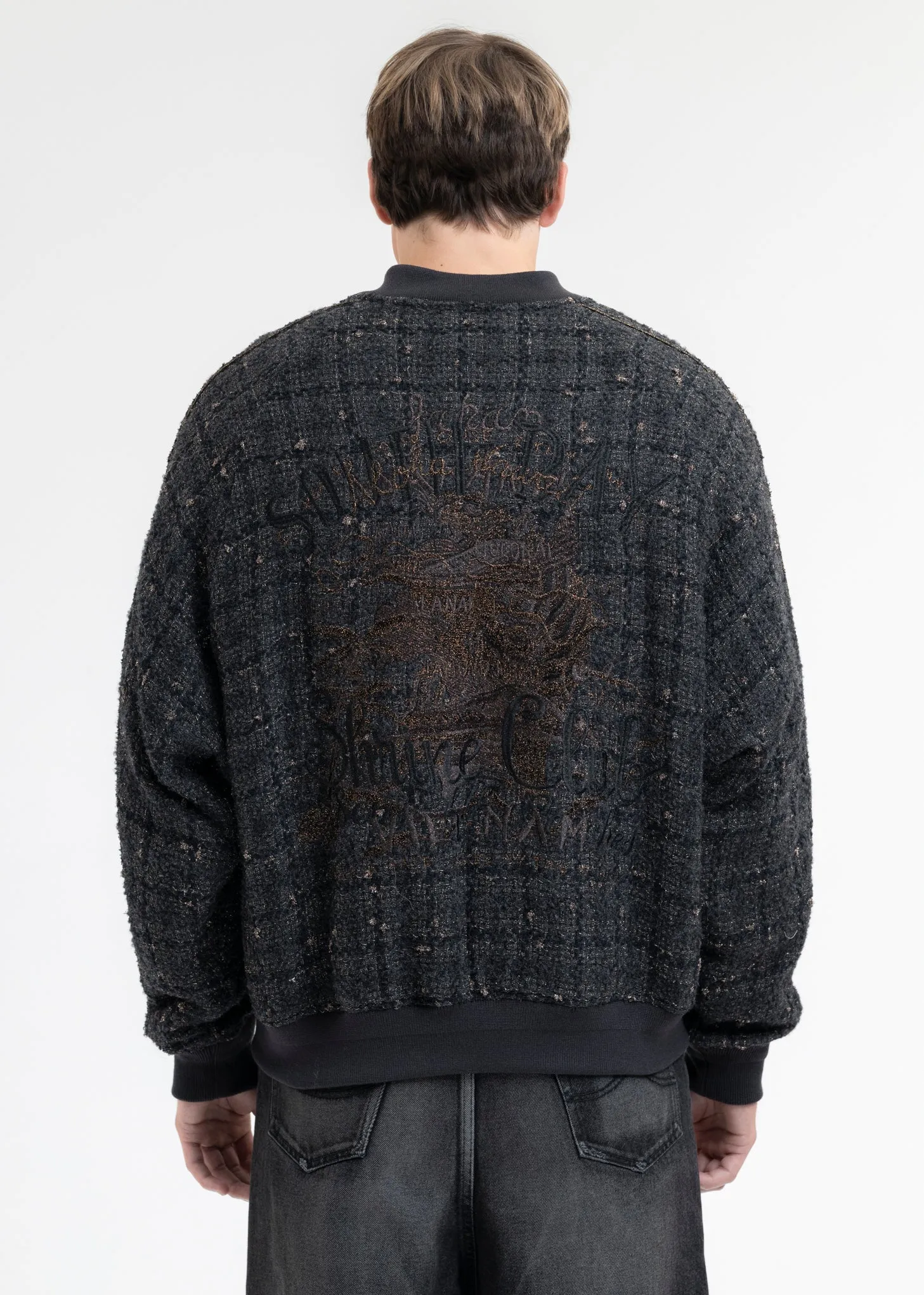 BLACK TWEED SOUVENIOR JACKET
