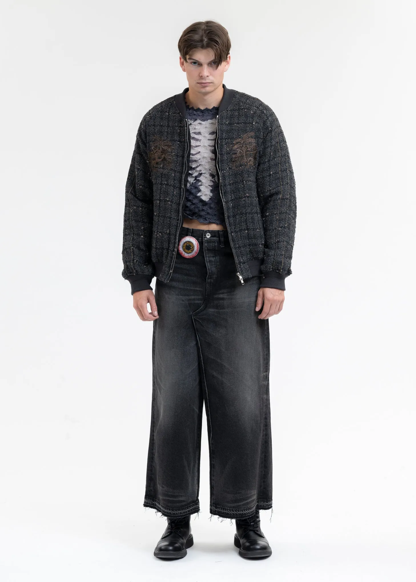 BLACK TWEED SOUVENIOR JACKET