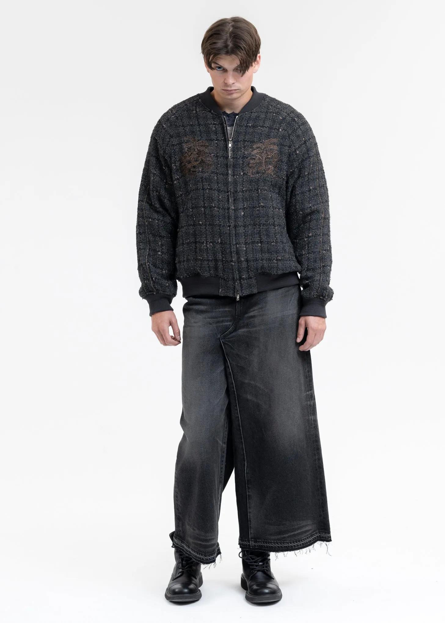 BLACK TWEED SOUVENIOR JACKET