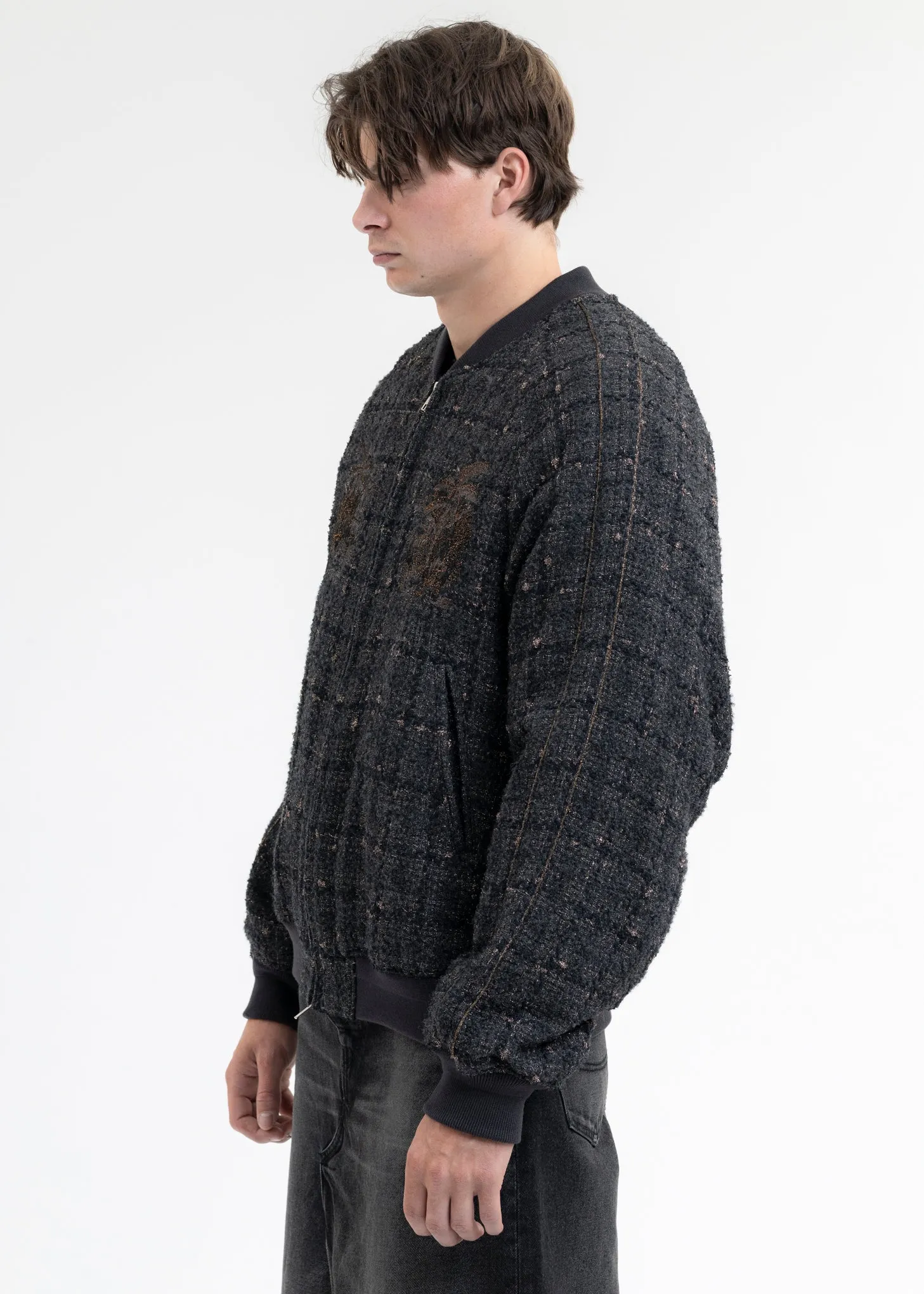 BLACK TWEED SOUVENIOR JACKET