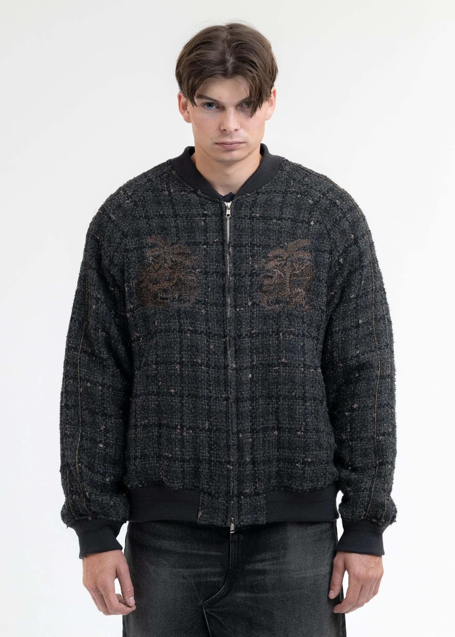 BLACK TWEED SOUVENIOR JACKET