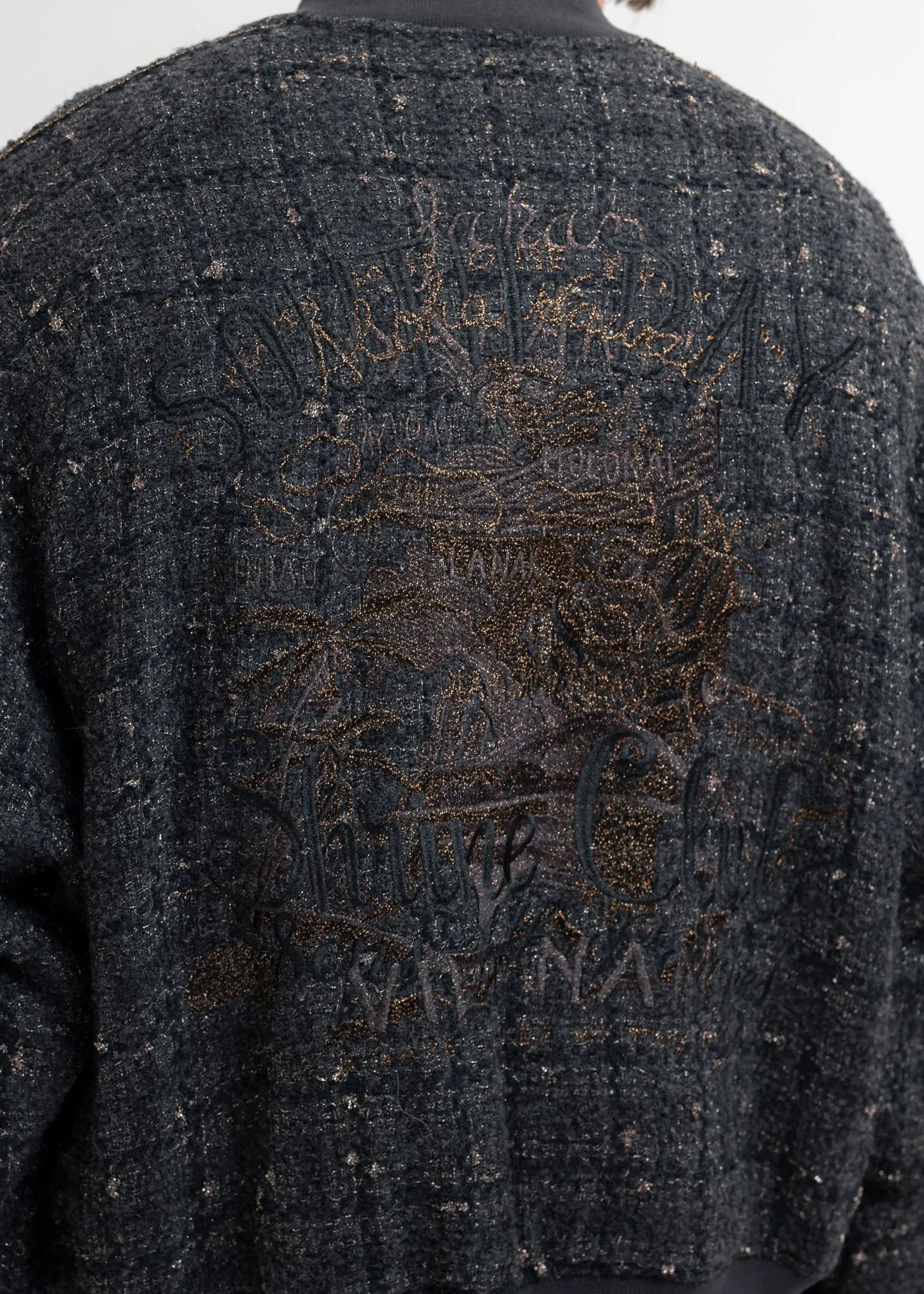 BLACK TWEED SOUVENIOR JACKET