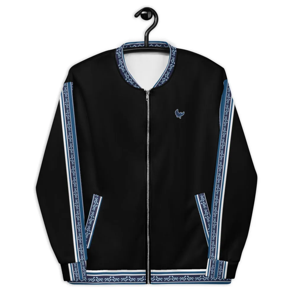 Bomber Jacket Black/Blue " Elevate " Lightweight PEACE GANG