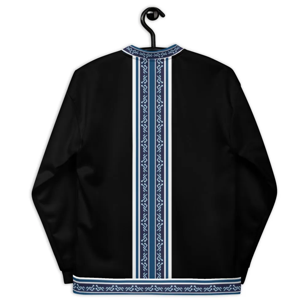 Bomber Jacket Black/Blue " Elevate " Lightweight PEACE GANG