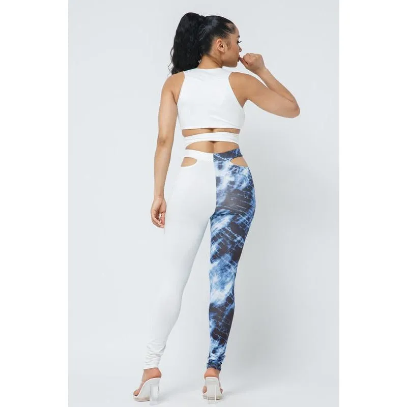 Boss Babe High Waist Pant Set (Blue)