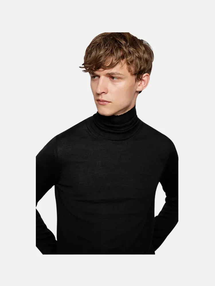 Boss Turtleneck sweater in virgin wool