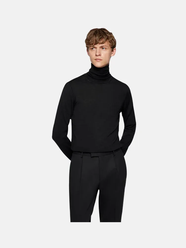 Boss Turtleneck sweater in virgin wool