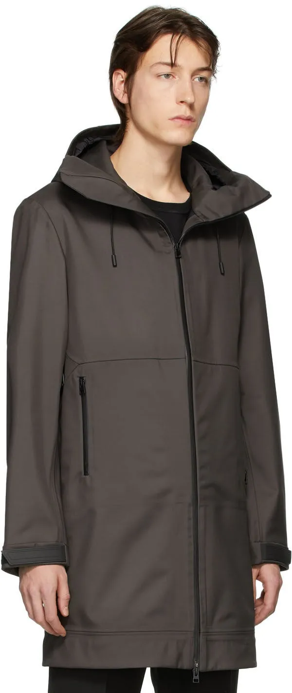 Bottega Veneta Grey Zip-Up Coat