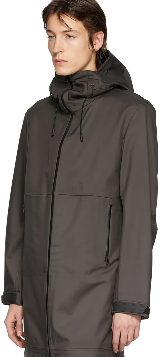 Bottega Veneta Grey Zip-Up Coat