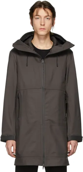 Bottega Veneta Grey Zip-Up Coat