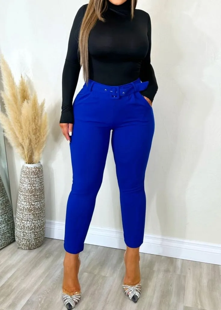 Casual Crush Pants Royal Blue