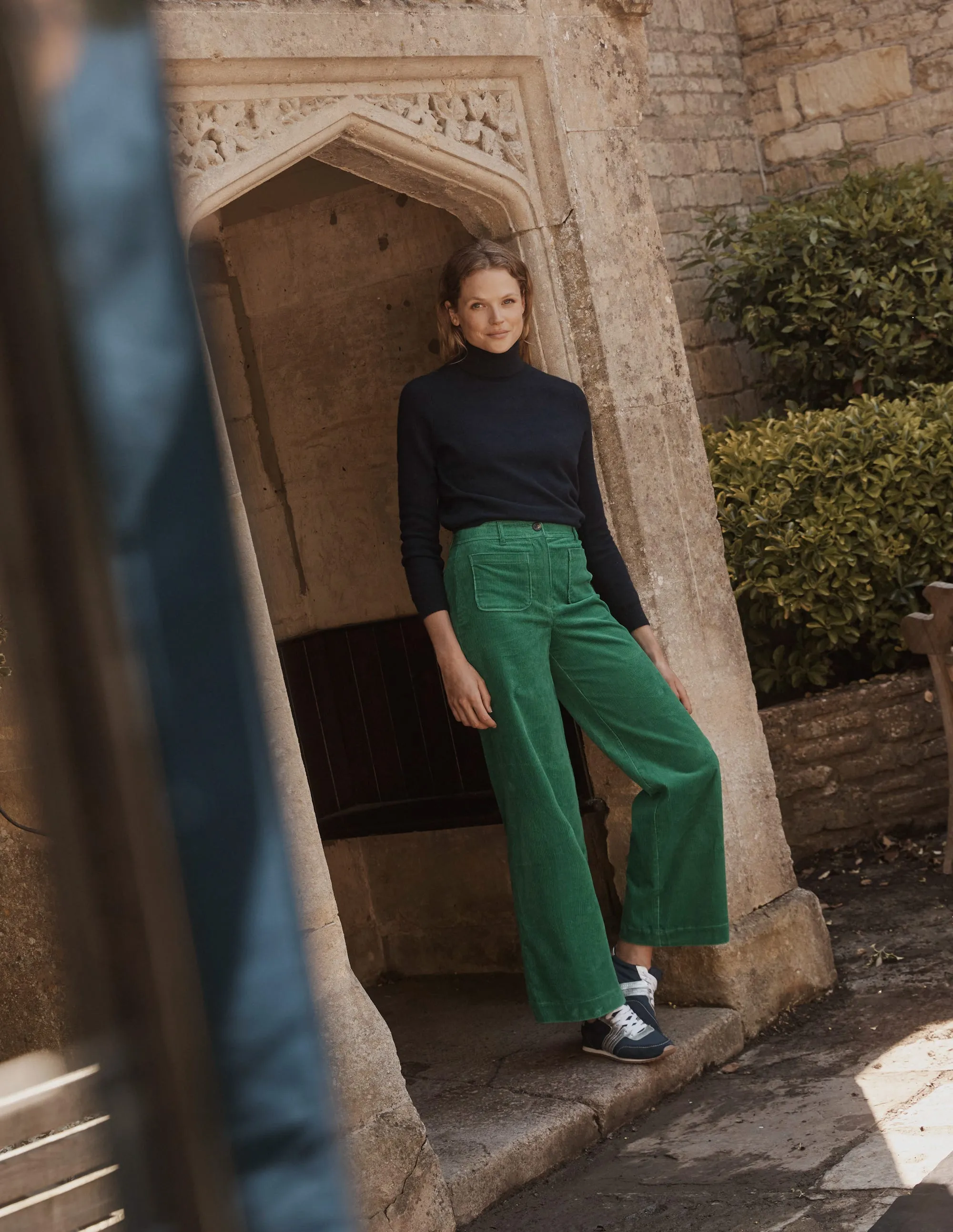 Catriona Roll Neck Jumper-Navy