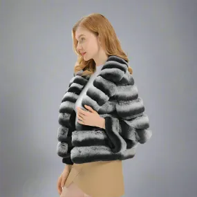 Chinchilla Crop Fluffy Faux Jacket (Ready to Ship)