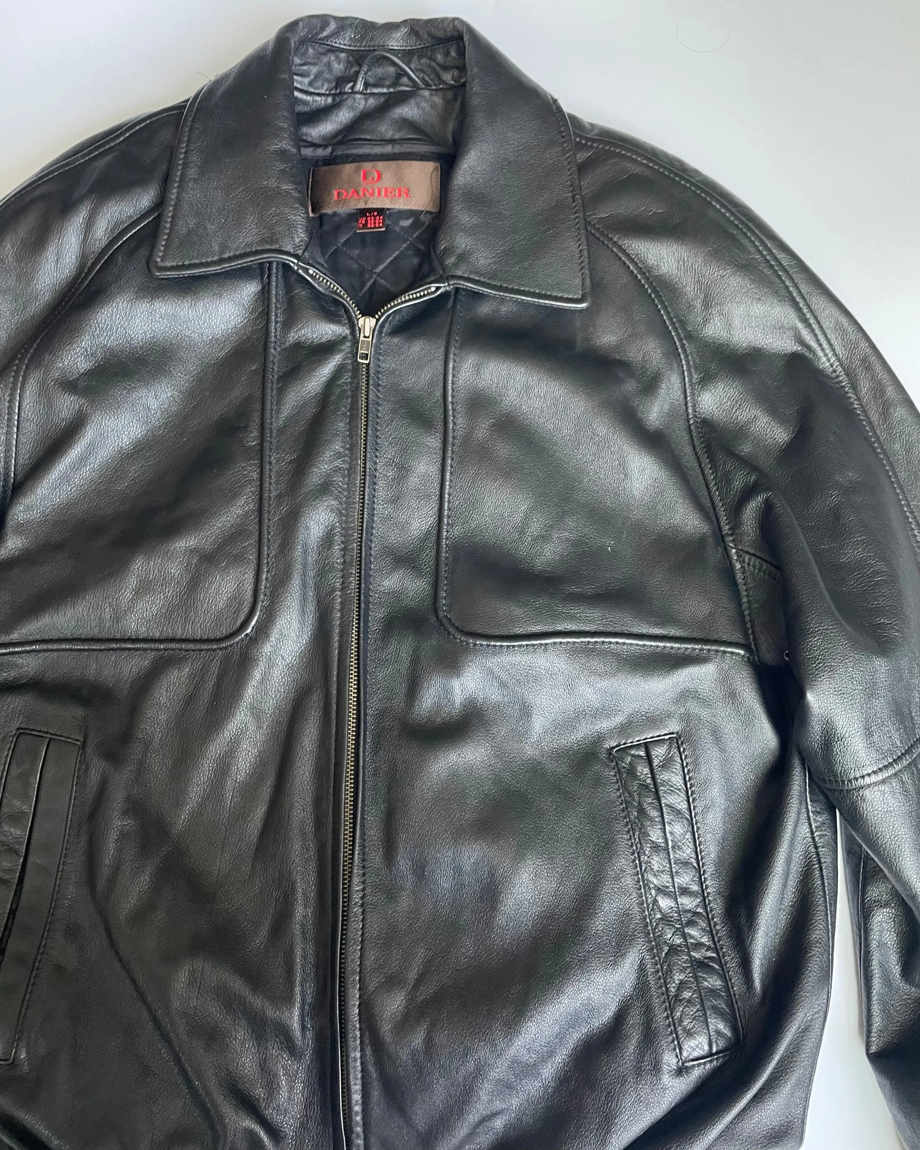 Classic Black Vintage Danier Leather Jacket