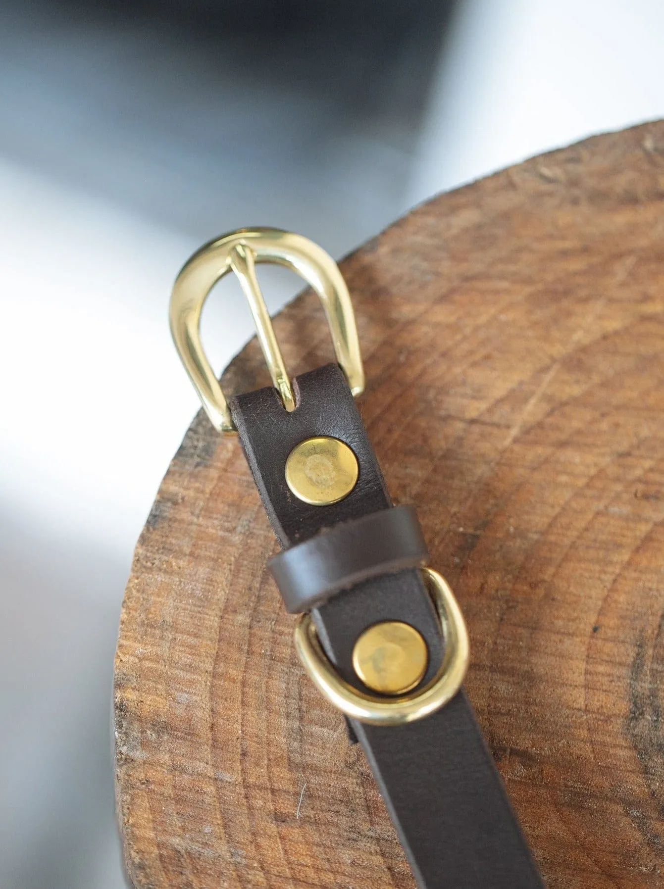 Classic Dog Collar - 18mm - Dark Brown