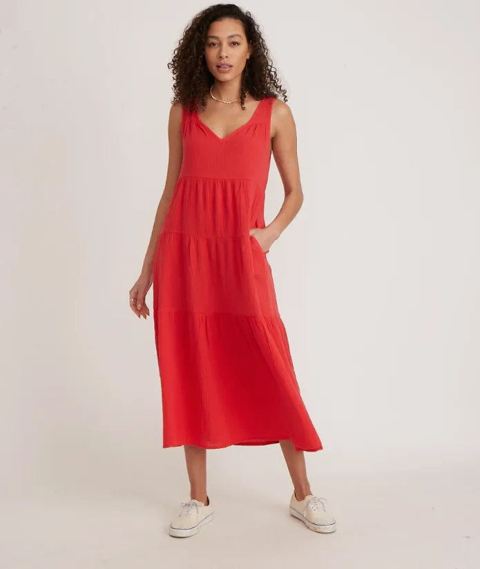 Corinne Maxi Dress - Red