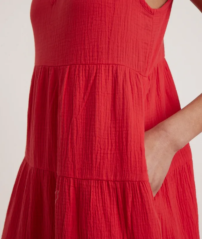 Corinne Maxi Dress - Red