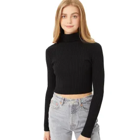 Cropped Turtleneck Sweater
