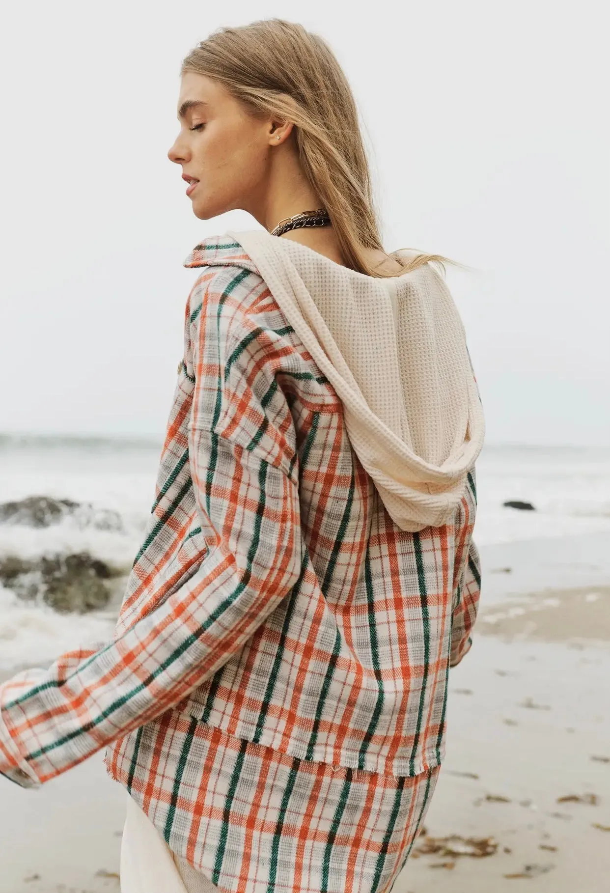 Curvy Falling For Love Shacket