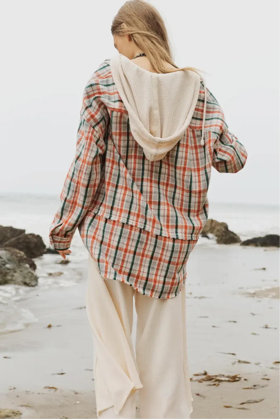 Curvy Falling For Love Shacket