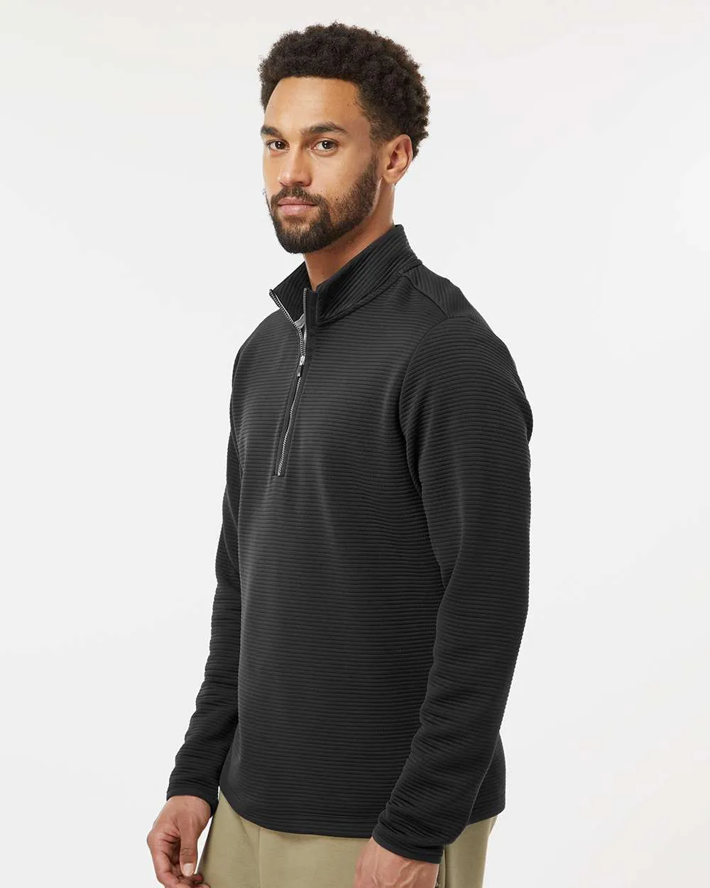 Custom Embroidery - Adidas - Spacer Quarter-Zip Pullover - A588