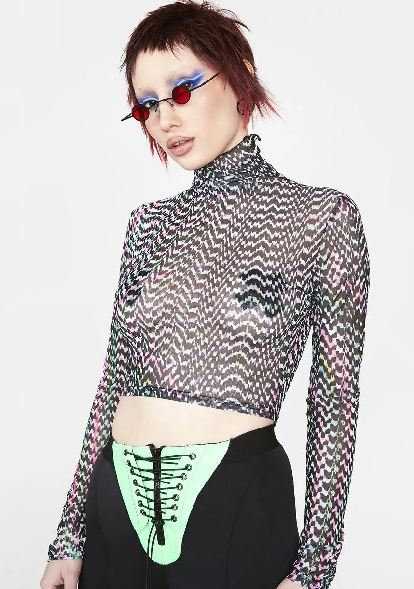 Digital Daze Mesh Top