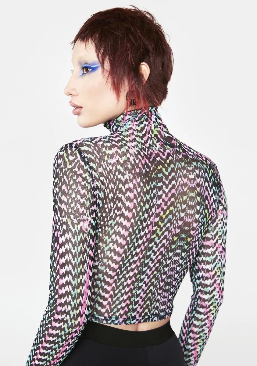 Digital Daze Mesh Top
