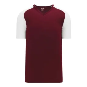 Dryflex V-Neck Pullover Maroon-White Jersey