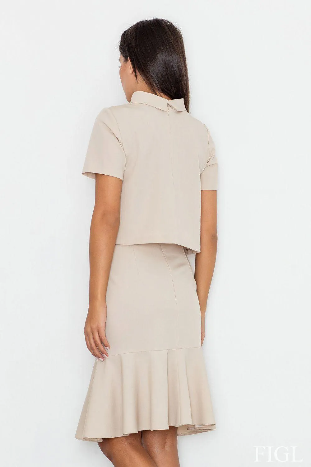 Elegant Layered Turtleneck Blouse with Hidden Zipper - Stylish Women's Fashion