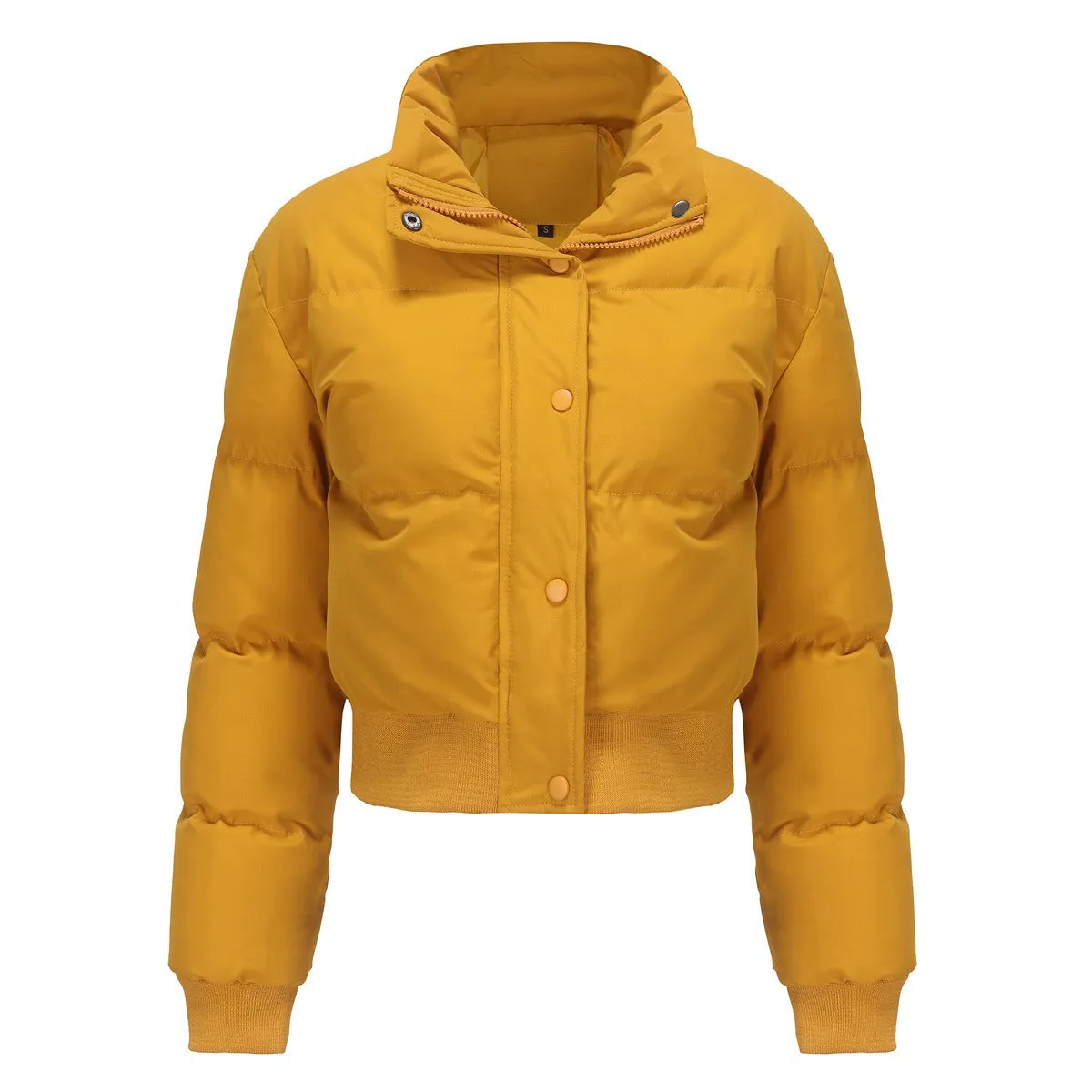 Elegant Warm Cotton Padded Short Coat