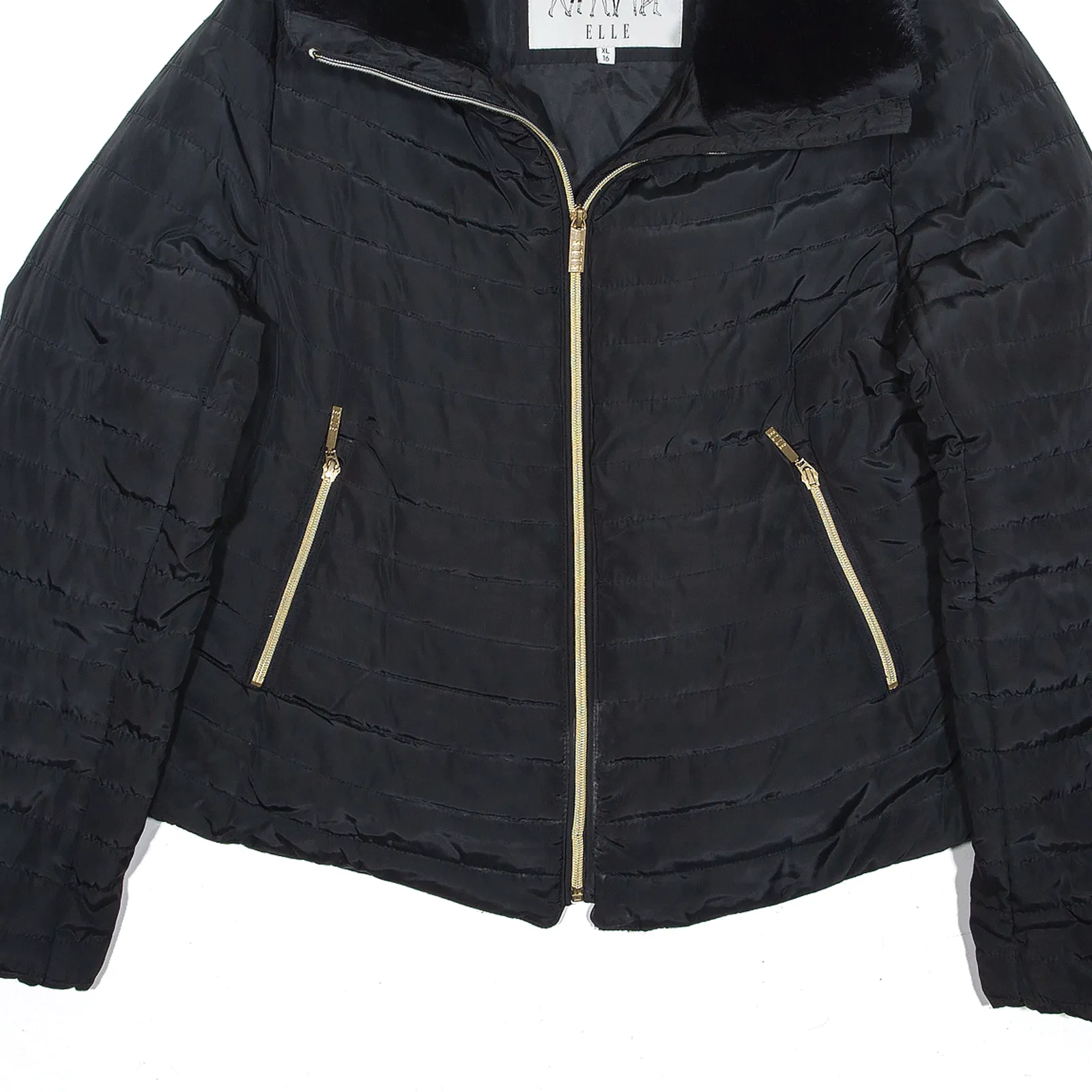 ELLE Black Puffer Jacket XL