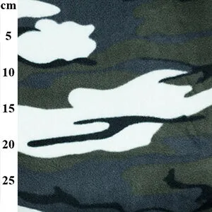 Fleece And Fur Patterned Fleece Camo Arctic