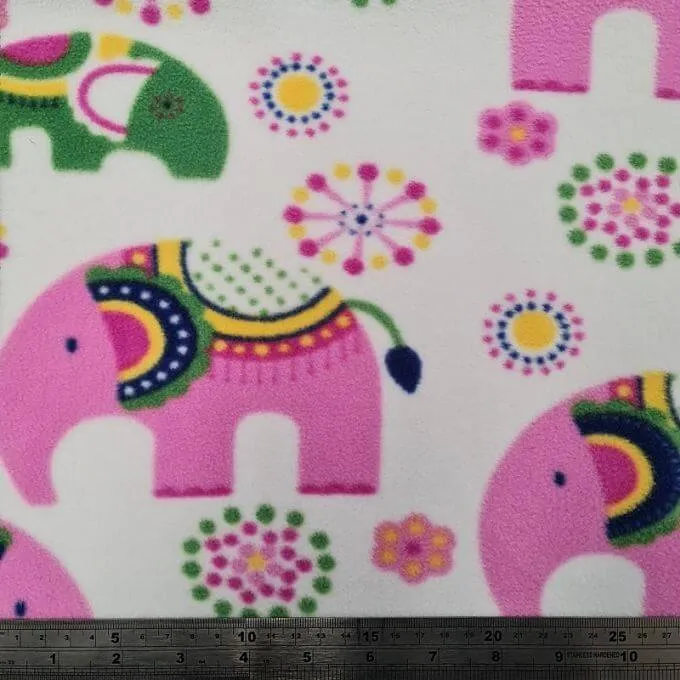 Fleece And Fur Patterned Fleece Elephant